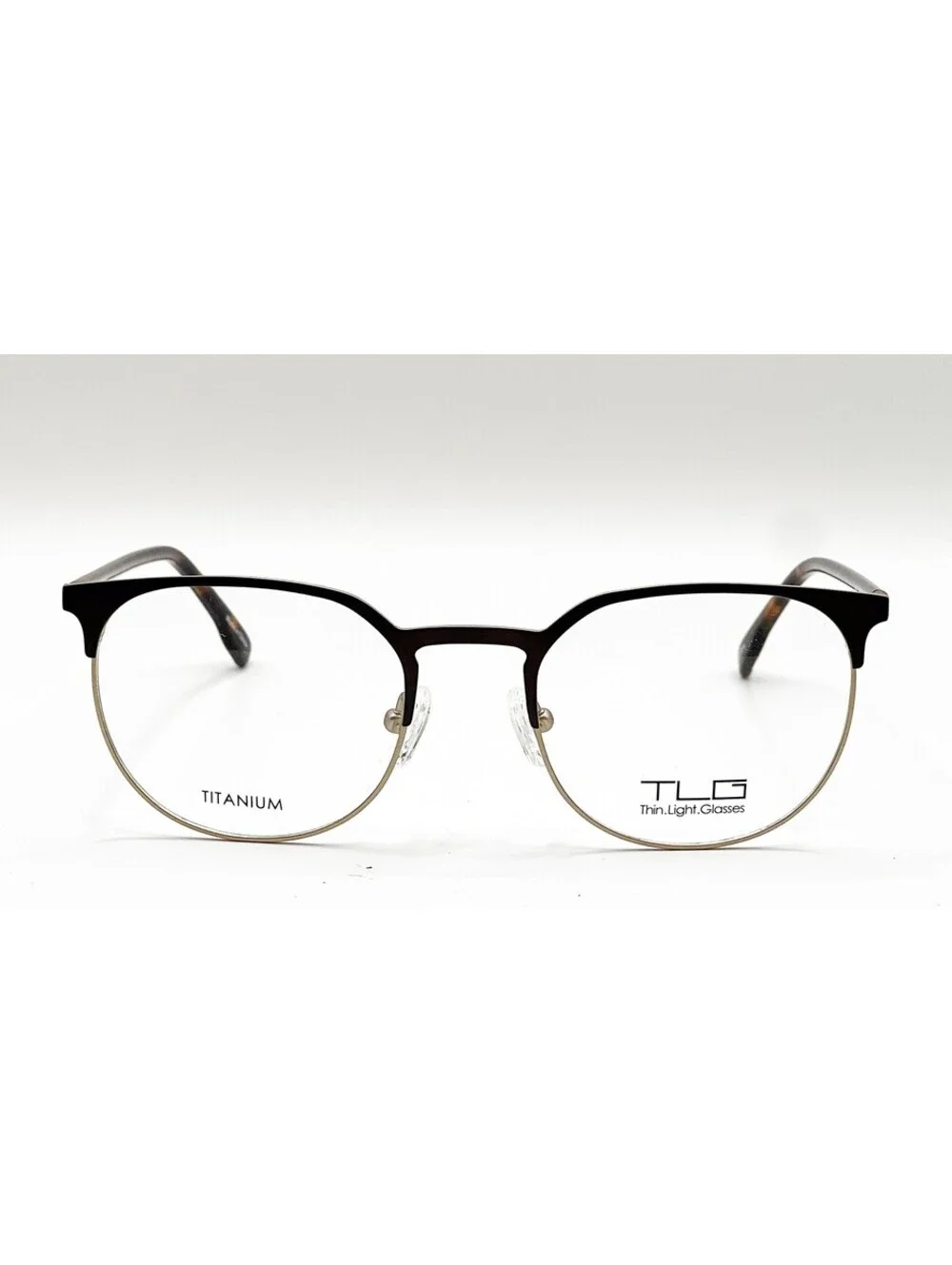 Tlg NU079 C02 Brown Rectangle Authentic Eyeglass Frames 51-19-140